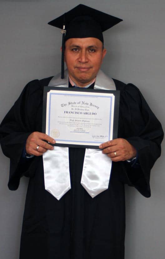 Francisco Argudo ged graduation