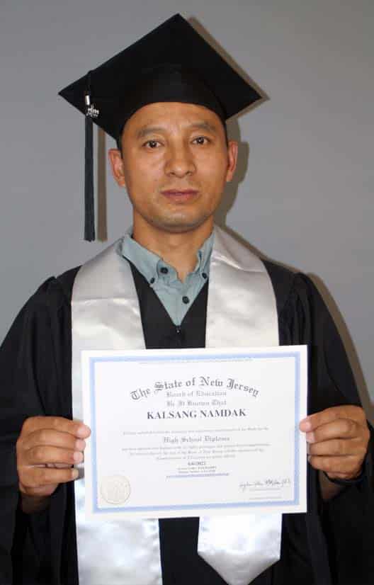 Kalsang Namdak GED Graduation